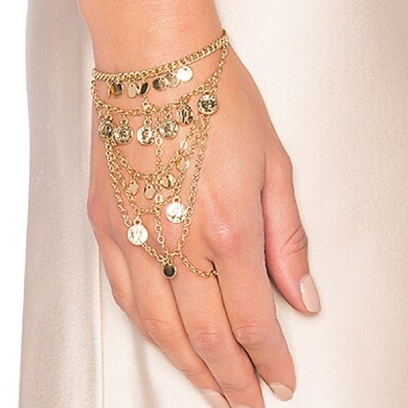 ettika Jewelry - NWT Ettika Coin Hand Chain in Gold